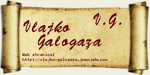 Vlajko Galogaža vizit kartica